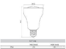 Genura R80 EFL23W/827/R80/E27 50000h 220-240V индукционная лампа - Genura R80 EFL23W/827/R80/E27 50000h 220-240V индукционная лампа