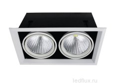 FL-LED Grille-111-2  60W  3000K 360*195*170мм 60Вт 4800Лм (светильник карданный светодиодный)