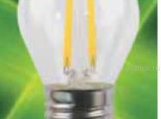 FL-LED Filament G45 6W E27 3000К 220V 600Лм 45*75мм FOTON_LIGHTING  -  лампа шарик прозрачная