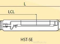 HST-SE (ДНаТ)  250W   E40  BLV натрий цилиндр ПОЛЬША - лампа