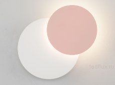 Светодиодный настенный светильник 40135/1 белый/розовый
