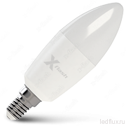 Светодиодная лампа XF-E14-C37-9W-3000K-220V 