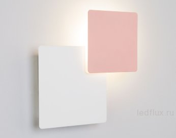 Светодиодный настенный светильник 40136/1 белый/розовый 