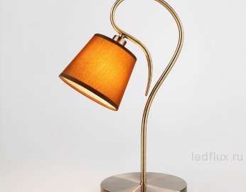 Настольная лампа с абажуром 01047/1 античная бронза 