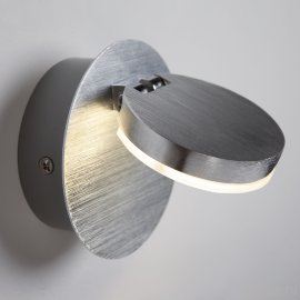 Светодиодный настенный светильник с поворотным плафоном 20004/1 алюминий - Светодиодный настенный светильник с поворотным плафоном 20004/1 алюминий