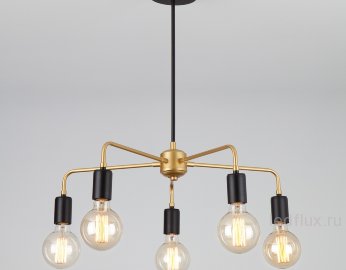 Подвесной светильник в стиле лофт 70053/5 черный/золото 