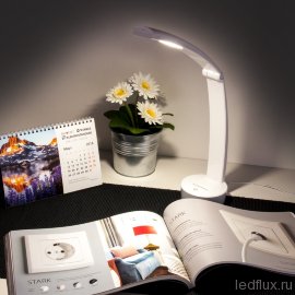 Настольный аккумуляторный светодиодный светильник Rizar белый (TL90500) - Настольный аккумуляторный светодиодный светильник Rizar белый (TL90500)