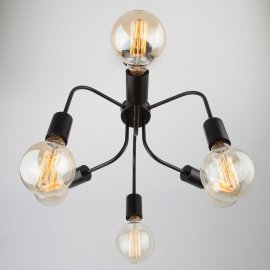 Подвесной светильник в стиле лофт 70058/6 черный - Подвесной светильник в стиле лофт 70058/6 черный