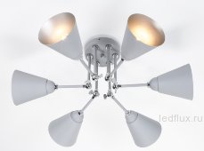 Потолочный светильник с поворотными рожками 70052/6 серый/серебро