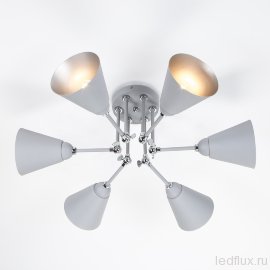 Потолочный светильник с поворотными рожками 70052/6 серый/серебро - Потолочный светильник с поворотными рожками 70052/6 серый/серебро