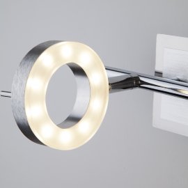 Светодиодный настенный светильник с поворотными плафонами 20001/2 алюминий - Светодиодный настенный светильник с поворотными плафонами 20001/2 алюминий