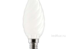 GE 25TC1/FR/E14 230V  (витая матовая свеча хрусталь) - лампа