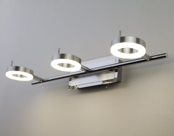 Светодиодный настенный светильник с поворотными плафонами 20001/3 алюминий 