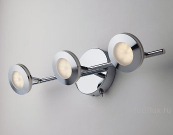 Светодиодный настенный светильник с поворотными плафонами 20002/3 хром 