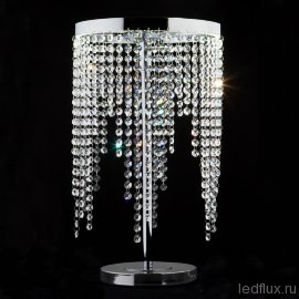 Светодиодная настольная лампа с хрусталем 80412/1 хром - Светодиодная настольная лампа с хрусталем 80412/1 хром