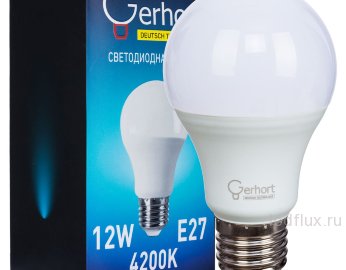 Лампа 12W GERHORT A60 LED 4200K E27 