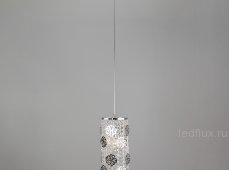 Подвесной светильник с хрусталем 10083/1 хром / прозрачный хрусталь