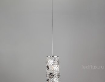 Подвесной светильник с хрусталем 10083/1 хром / прозрачный хрусталь 