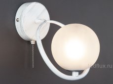 Настенный светильник 70089/1 белый с серебром