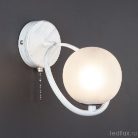 Настенный светильник 70089/1 белый с серебром - Настенный светильник 70089/1 белый с серебром