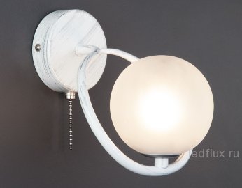 Настенный светильник 70089/1 белый с серебром 