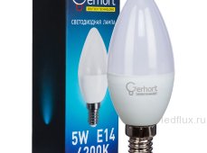 Лампа 5W GERHORT C37 LED 4200K E14