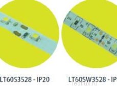 LT 60-SW3528-G  зеленый, IP65, 120*, DC-12v, 4,8w/m, (S222) 1600-1900mcd/led, 60/m 8*5000mm