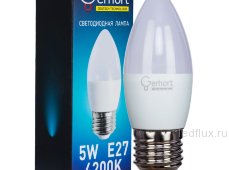 Лампа 5W GERHORT C37 LED 4200K E27