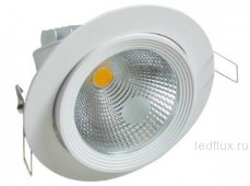 FL-LED DLC 30W 4200K D=187мм h=154мм d=172мм 30Вт 2600Лм (JS014) (встраиваемый поворотный круглый)