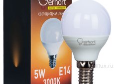 Лампа 5W GERHORT G45 LED 3000K E14