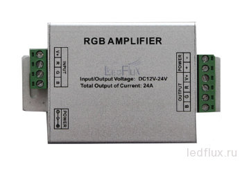 Усилитель RGB-LFA-24A (12V-24V, 288W-576W)  усилитель сигнала  контроллера RGB Усилитель RGB-LFA-24A (12V-24V, 288W-576W)  усилитель сигнала  контроллера RGB