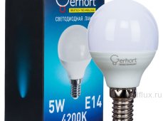 Лампа 5W GERHORT G45 LED 4200K E14