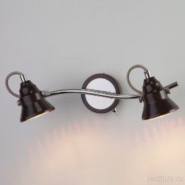 Настенный светильник с поворотными плафонами 20062/2 хром/венге - Настенный светильник с поворотными плафонами 20062/2 хром/венге