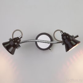 Настенный светильник с поворотными плафонами 20062/2 хром/венге - Настенный светильник с поворотными плафонами 20062/2 хром/венге