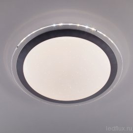 Потолочный накладной светильник с пультом 40003/1 LED матовое серебро - Потолочный накладной светильник с пультом 40003/1 LED матовое серебро