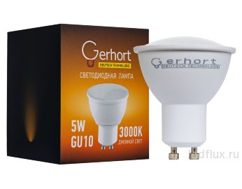 Лампа 5W GERHORT GU10 LED 3000K GU10 