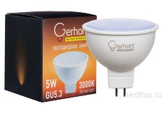 Лампа 5W GERHORT JCDR LED 3000K GU5.3