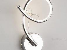 Настенный светодиодный светильник с хрусталем 90089/1 хром
