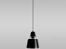 Подвесной светильник со стеклянным плафоном черный 915 Trick