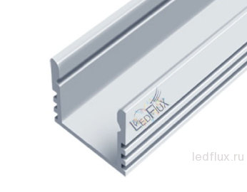 Профиль накладной алюминиевый LF-PN-1216-2 Anod Светодиодный профиль накладной, алюминиевый, анодированный