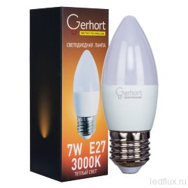 Лампа 7W GERHORT C37 LED 3000K E27 - Лампа 7W GERHORT C37 LED 3000K E27