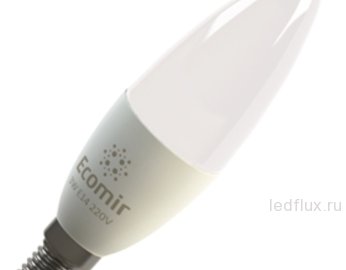 Светодиодная лампа Ecomir 3W E14 220V матовая 