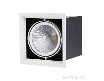 FL-LED Grille-111-1  30W  4000K 195*195*170мм 30Вт 2400Лм (светильник карданный светодиодный) 