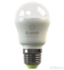 Светодиодная лампа Ecomir 4W E27 220V - Светодиодная лампа Ecomir 4W E27 220V
