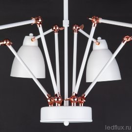 Светильник в стиле лофт с поворотными рожками 70084/6 белый - Светильник в стиле лофт с поворотными рожками 70084/6 белый