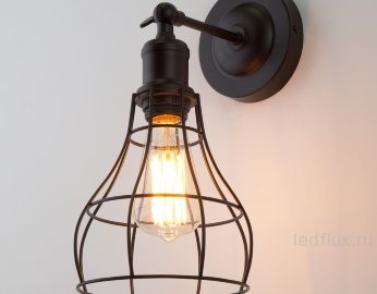 Настенный светильник в стиле лофт 50062/1 черный 