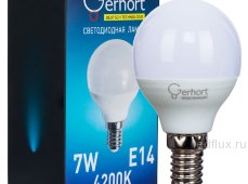 Лампа 7W GERHORT G45 LED 4200K E14