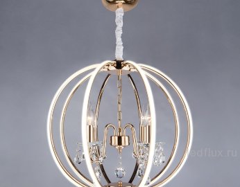 Светодиодный подвесной светильник с хрусталем и пультом 418/8 Strotskis 