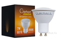 Лампа 7W GERHORT GU10 LED 3000K GU10