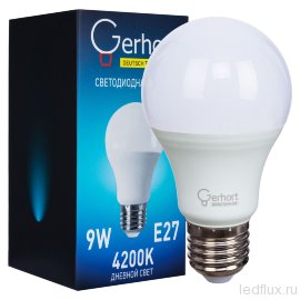 Лампа 9W GERHORT A60 LED 4200K E27 - Лампа 9W GERHORT A60 LED 4200K E27